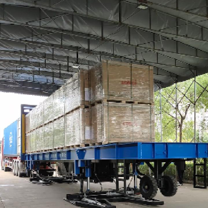 标准集装箱装车机，平移推送式集装箱装货机