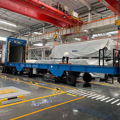 集装箱装超大件货物